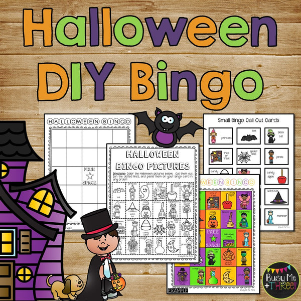 Halloween Activities BUNDLE No Prep Printables, Writing, Glyph, Bingo, Math