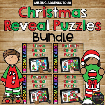 Boom Cards™ Holiday & Season Reveal Puzzles BUNDLE