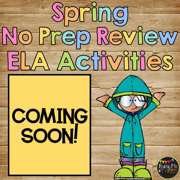 End of the Year⭐FLASH DEAL⭐ ELA ONLY No Prep Monthly Printables Growing BUNDLE