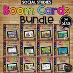 2nd Grade Math, Science, Social Studies Boom Cards™ BUNDLE for Distance Learning