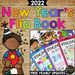 New Years Activities 2022 Writing Crafty Flip Book with FREE Yearly Updates