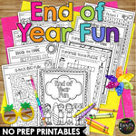 End of Year Fun Summer Activity Packet BEACH THEME