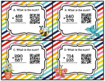 Addition with Regrouping Game {Self Check with QR Codes} Spring