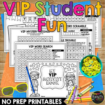 Classroom VIP Activity Book No Prep Worksheet Packet