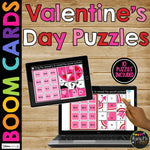 Valentine's Day Boom Cards™ Math Puzzles Digital Learning Mystery Pictures