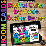 Easter Boom Cards™ BUNDLE Color by Code Set for Fact Fluency, 6 Decks