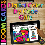 Birthday Color by Code Boom Cards™ Digital Math Activity for Fact Fluency