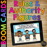 Social Studies Boom Cards™ for Kindergarten Authority Figures Rules