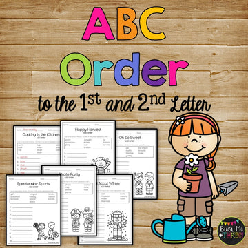 ABC Order Worksheets Alphabetical Order Pages for 1st, 2nd, 3rd