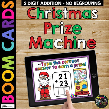 Christmas Activities Boom Cards™ Two Digit Algorithms Addition No Regrouping