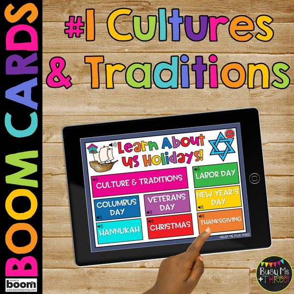 American Holidays Culture and Tradition Boom Cards™ Kindergarten Social Studies