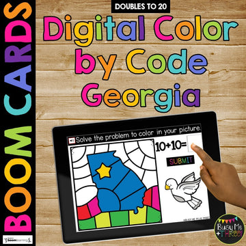 Martin Luther King Day Boom Cards™ Digital Math Color by Code Virtual Learning