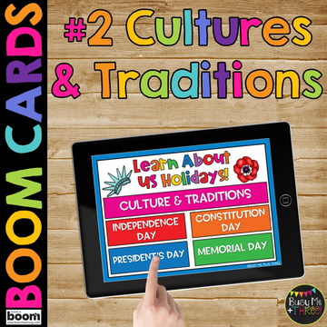 American Holidays and Celebrations Set 2 Boom Cards™ Kindergarten Social Studies