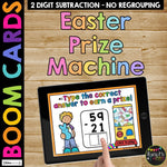 Easter Activities Two Digit Subtraction Boom Cards™ Math with No Regrouping