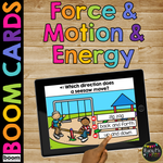 Force and Motion and Forms of Energy Science Boom Cards™ for Kindergarten