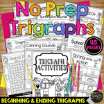 Trigraphs Worksheets No Prep Printables Word Study Phonics Word Work Activities