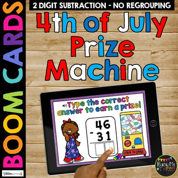Second Grade Math Boom Cards™ Two Digit Subtraction Algorithms No Regrouping