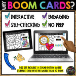 Boom Cards™ Martin Luther King Day Digital Color by Code PEACE SIGN & HEART