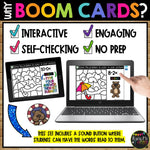 Groundhog Day Boom Cards™ Color by Code Math Digital Learning Spring & Winter