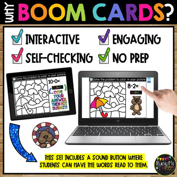 Groundhog Day Boom Cards™ Color by Code Math Digital Learning Spring & Winter