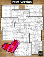 Valentine's Day Secret Picture Tile Puzzles Distance Learning Google Classroom™