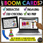 100th Day Boom Cards™ Digital Math Color by Code Distance Learning GLASSES