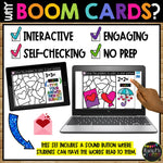 Boom Cards™ Valentine's Day Color by Code Distance Learning Math Activity Card