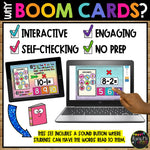 Kindergarten Subtracting Boom Cards™ with Interactive Pieces Digital Task Cards