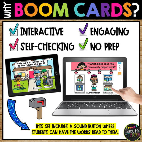 Community Helpers and Jobs Boom Cards™ for Kindergarten Social Studies