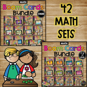 Kindergarten 1st 2nd Grade MATH SCIENCE SOCIAL STUDIES Boom Cards™ Mega BUNDLE