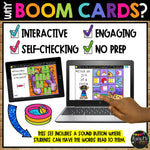 SUMMER Boom Cards™ Uncover the Picture Set 1 Fractions & Measurement 1st & 2nd