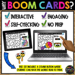 Boom Cards™ Cinco de Mayo Digital Color by Code Math Fact Fluency Station