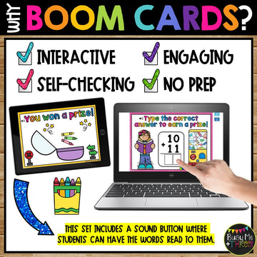 Back to School Activity Boom Cards™ Two Digit Algorithms with No Regrouping
