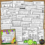 Halloween Activities No Prep FUN Crossword Puzzle Word Search Mazes