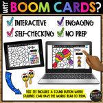 May Digital Color by Code Boom Cards™ Fact Fluency Activity for Cinco de Mayo