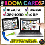 New Years 2021 Boom Cards™ Digital Math Color by Code Distance Learning PEAS