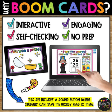 New Years Activities Boom Cards™ Two Digit Algorithms Addition No Regrouping