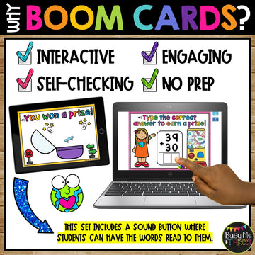 Earth Day Activities Boom Cards™ Two Digit Addition No Regrouping 2nd Grade