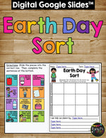 Earth Day Sort Distance Learning for Google Classroom™ Reduce, Reuse, Recycle