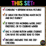 Winter Math Activities Boom Cards™ Mystery Picture Reveal Puzzles