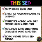 Kindergarten Math Boom Cards™ Numbers That are One More and One Less to 20