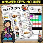 CVC Words Worksheets No Prep Printables Word Study Phonics Activities