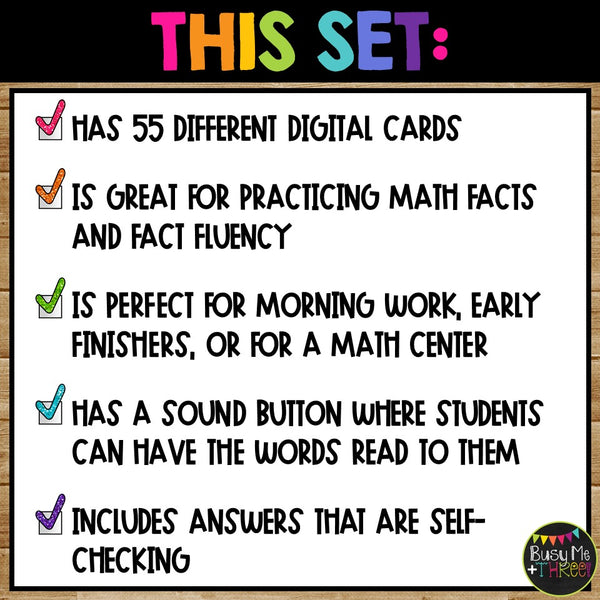 Kindergarten Subtracting Boom Cards™ with Interactive Pieces Digital Task Cards