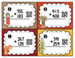 Addition with Regrouping Game, Math Scoot {QR Codes} Fall, Autumn