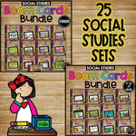 Kindergarten 1st 2nd Grade MATH SCIENCE SOCIAL STUDIES Boom Cards™ Mega BUNDLE