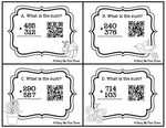 Addition with Regrouping Game {Self Check with QR Codes} Spring