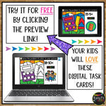 Boom Cards™ Back to School Digital Color by Code Math Station