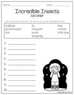 ABC Order Worksheets Alphabetical Order Pages for 1st, 2nd, 3rd