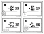 Addition and Subtraction Game, Scoot with & without Regrouping {QR Codes}