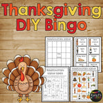 Thanksgiving Activities BUNDLE Fun Worksheets, Bingo, Color by Number Pages